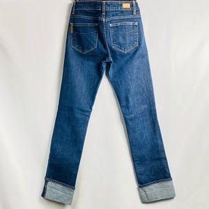 Paige Premium Denim Blue Heights Women’s Sz 27 Dark Wash Cuffed Jeans